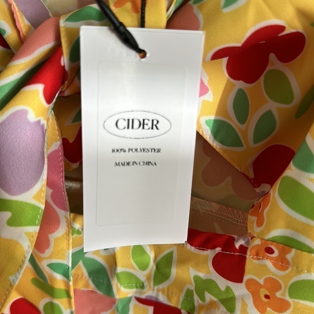 Cider Floral Knot Front Mini Dress - Picture 6 of 11